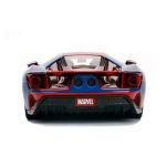 Carro Miniatura Ford Gt 1:24 +`Spider Man Figure - Jada Metals