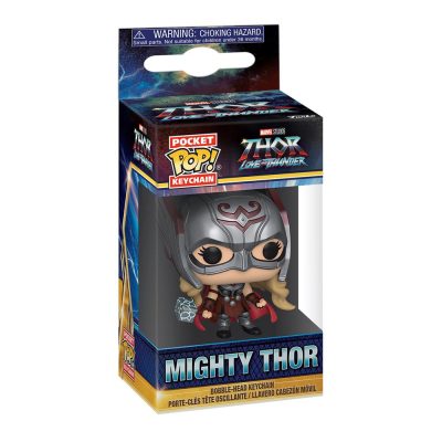 Chaveiro Funko Pop Mighty Thor (Pocket Keychain Thor Love And Thunder) (Marvel)