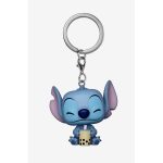 Chaveiro Funko Pop Stitch With Boba (Pocket Keychain Disney Lilo & Stitch)