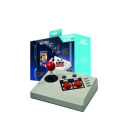 Controle Com Fio Arcade Para Mini Nes Classic Edition + Cheat Code Book (Steelplay Retro Line - Edge Joystick)