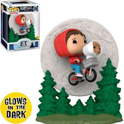 Funko Pop Elliott & E.T. Flying Over Moon 1259 (Glows) (Movie Moments) (Et O Extraterrestre) (40Th Anniversary)