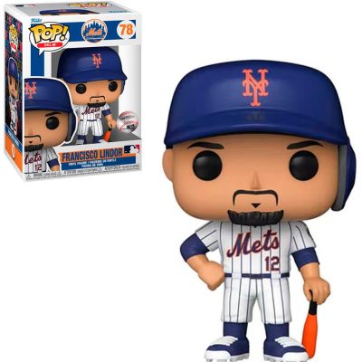 Funko Pop Francisco Lindor 78 (Mets) (Mlb) (Jogador Beisebol)