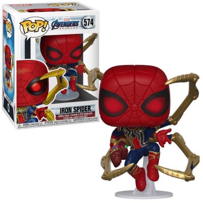 Funko Pop Iron Spider 574 (With Nano Gauntlet) (Aranha De Ferro) (Avengers Endgame) (Marvel)