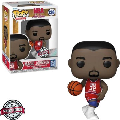 Funko Pop Magic Johnson 136 (Nba All Stars) (Basketball) (Jogador De Basquete) (Special Edition)