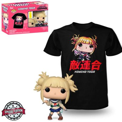 Funko Pophimiko Toga (Unmasked) + Camiseta G (Tees My Hero Academia)