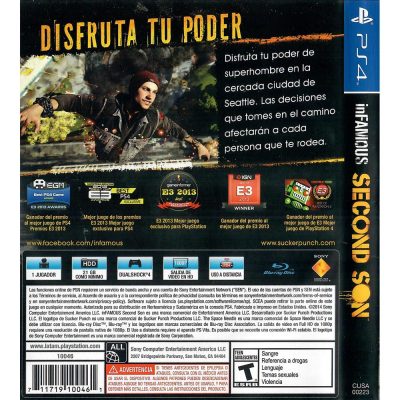 Infamous Second Son Ps4