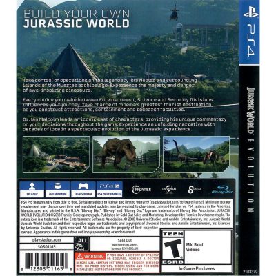 Jurassic World Evolution Ps4