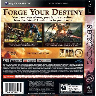 Kingdoms Of Amalur Reckoning Ps3 (Jogo Midia Fisica)