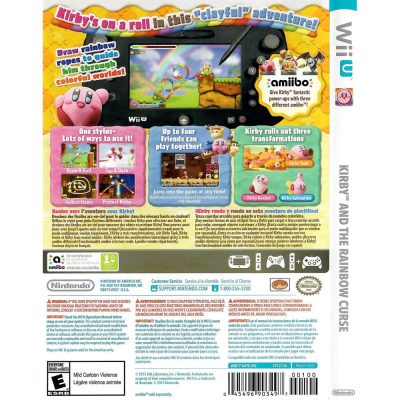 Kirby And The Rainbow Curse Nintendo Wii U