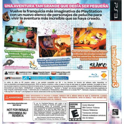 Little Big Planet 3 Ps3 (Jogo Mídia Física)