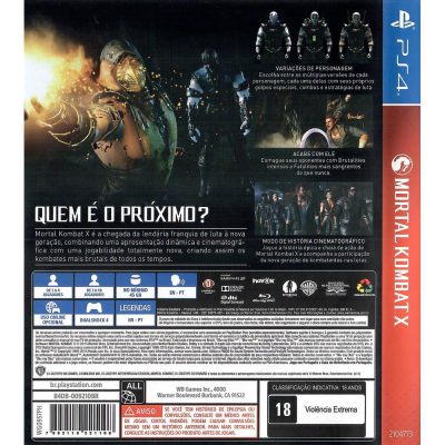 Mortal Kombat X Playstation Hits Ps4
