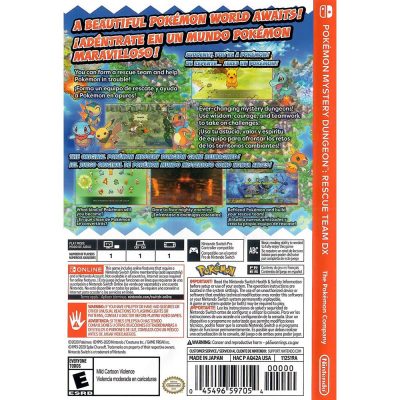 Pokémon Mystery Dungeon Rescue Team Dx Nintendo Switch