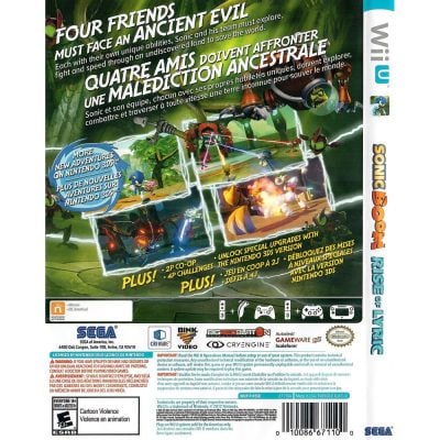 Sonic Boom Rise Of Lyric Nintendo Wii U