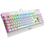 Teclado Gamer Sharkoon Shark Skiller Mech Sgk3, Rgb, Switch Kailh Brown, Branco - Skiller-Sgk3-Rgb-Brown