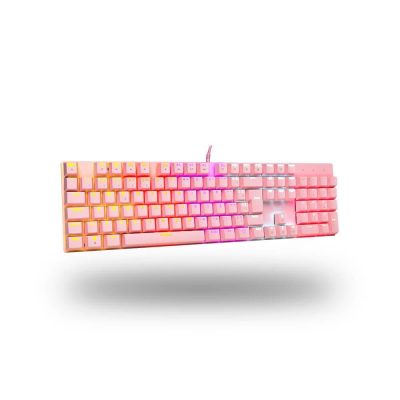 Teclado Mecânico Gamer Rgb Orion Essential Rosa Dazz