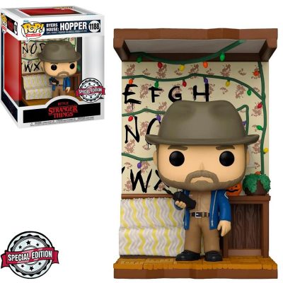 Funko Pop Hopper 1188 (Stranger Things) (Deluxe) ( (Special Edition) (Byers House)