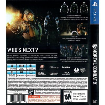 Mortal Kombat X Ps4