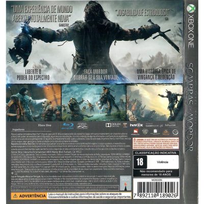 Terra Media Sombras De Mordor Xbox One #1