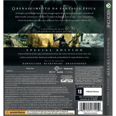 The Elder Scrolls V Skyrim Special Edition Xbox One