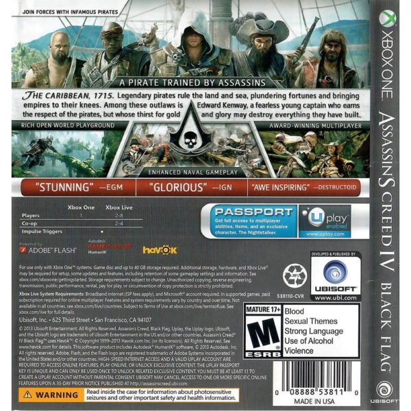 Assassins Creed Iv Black Flag Xbox One #1