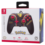 Controle Com Fio (Enhanced Wired) Controller - Nintendo Switch - Pikachu Arcade - Powera (Pwa-A-2767)