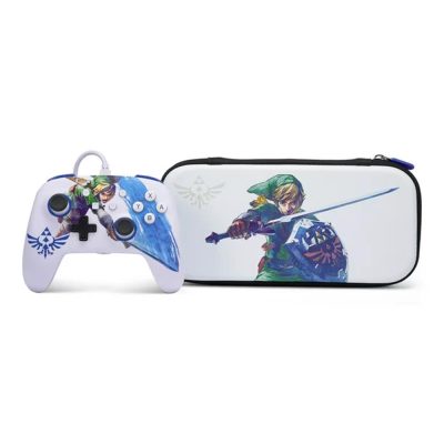 Controle Com Fio + Slim Case - Nintendo Switch - Zelda Sword - Powera (Pwa-A-02221)