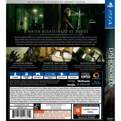 Dishonored Death Of The Outsider Ps4