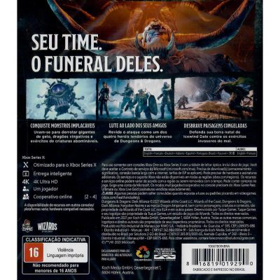 Dungeons And Dragons Dark Alliance Xbox One