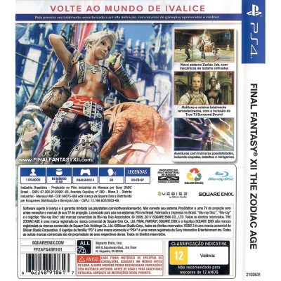 Final Fantasy Xii The Zodiac Age Ps4