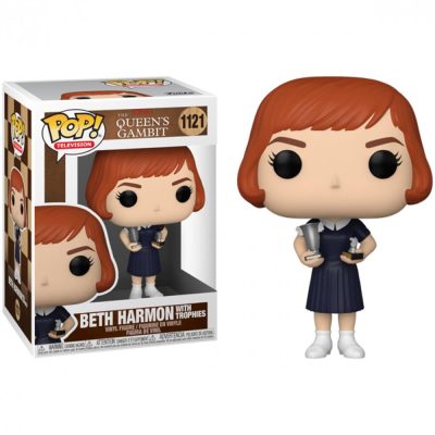 Funk Pop Beth Harmon With Trophies 1121 (O Gambito Da Rainha) (Television)
