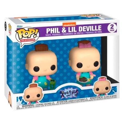 Funko Pop Animation Phil And Lil Deville (2 Pack) (Os Anjinhos) (Rugrats) (Special Edition)
