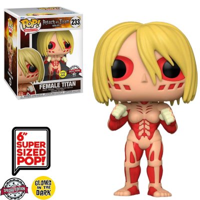 Funko Pop Attack On Titan Female Titan 233 (Glows) (Animation) (Sized) (Special Edition)
