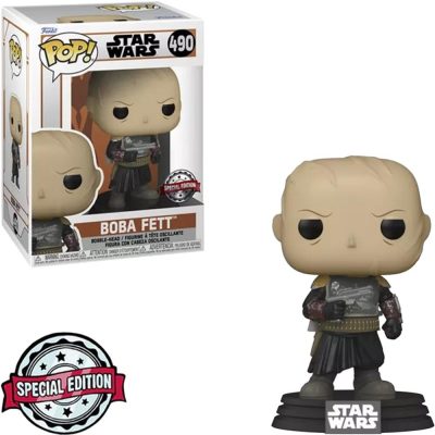 Funko Pop Boba Fett 490 (Unmasked) (Star Wars) (The Mandalorian) (Special Edition)
