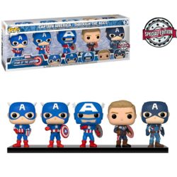 Funko Pop Captain America Through The Ages (5 Pack) (Marvel) (Special Edition)