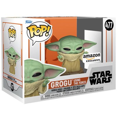 Funko Pop Grogu Using The Force 477 (Star Wars) (The Mandalorian) (Amazon Exclusive)