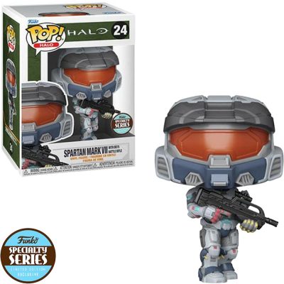 Funko Pop Halo Spartan Mark Vii W/ Br75 Battle Rifle 24 (Specialty Series) (Games)