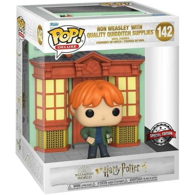 Funko Pop Ron Weasley With Quality Quidditch Supplies 142 (Deluxe) (Harry Potter)