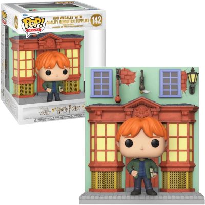 Funko Pop Ron Weasley With Quality Quidditch Supplies 142 (Deluxe) (Harry Potter)