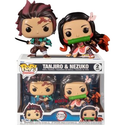 Funko Pop Tanjiro & Nezuko (2 Pack) (Demon Slayer) (Animation) (Special Edition)