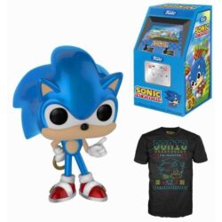Funko Tees Box Sonic The Hedgehog (Pop 283 Metallic + Camiseta M)