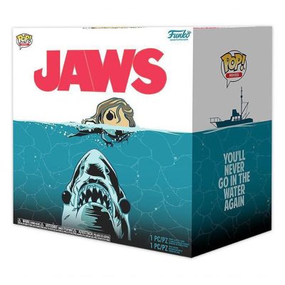 Funko Tees Jaws (Pop Great White Shark Bloody 758 + Camiseta Xl) (Tubarão)