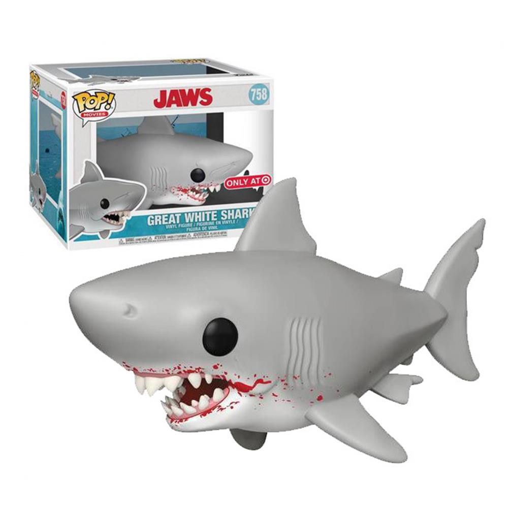 Funko Tees Jaws (Pop Great White Shark Bloody 758 + Camiseta Xl) (Tubarão)