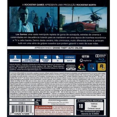Grand Theft Auto V (Gta 5) Ps3