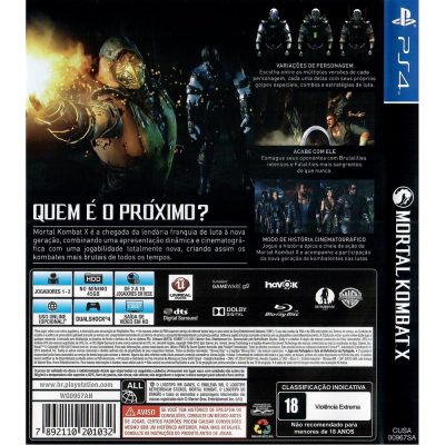Mortal Kombat X Ps4 #1