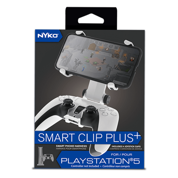 Smart Clip Plus Nyko Para Controle Ps5 - Suporte Celular + 4 Joystick Caps