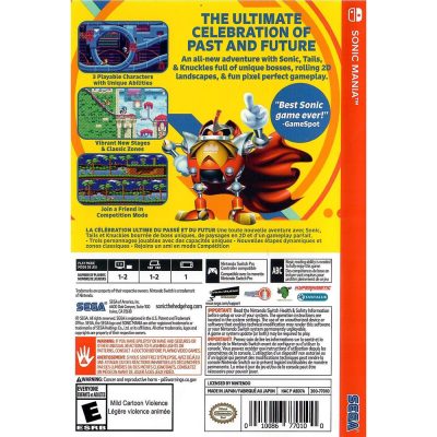 Sonic Mania Nintendo Switch