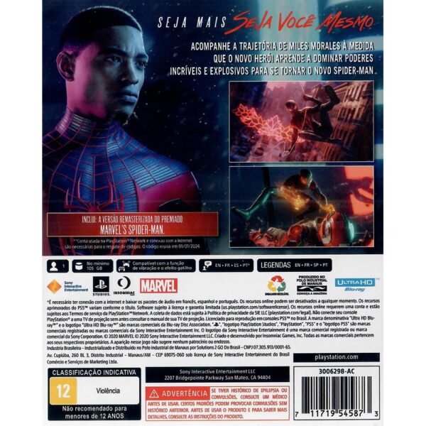 Spider-Man Miles Morales Edição Ultimate Ps5
