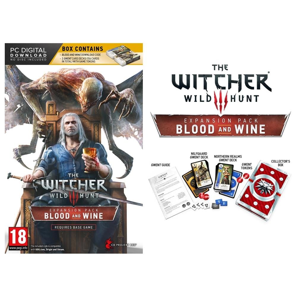 The Witcher III: Blood & Wine + 2 Gwent Card Decks (Download Code)