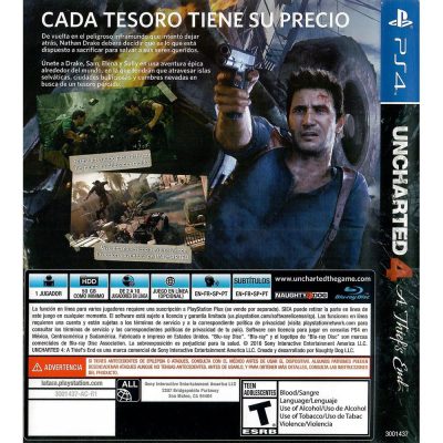 Uncharted 4 A Thiefs End Ps4