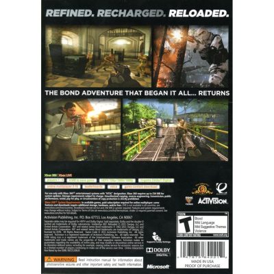007 Goldeneye Reloaded Xbox 360 (Jogo Mídia Física) (James Bond)